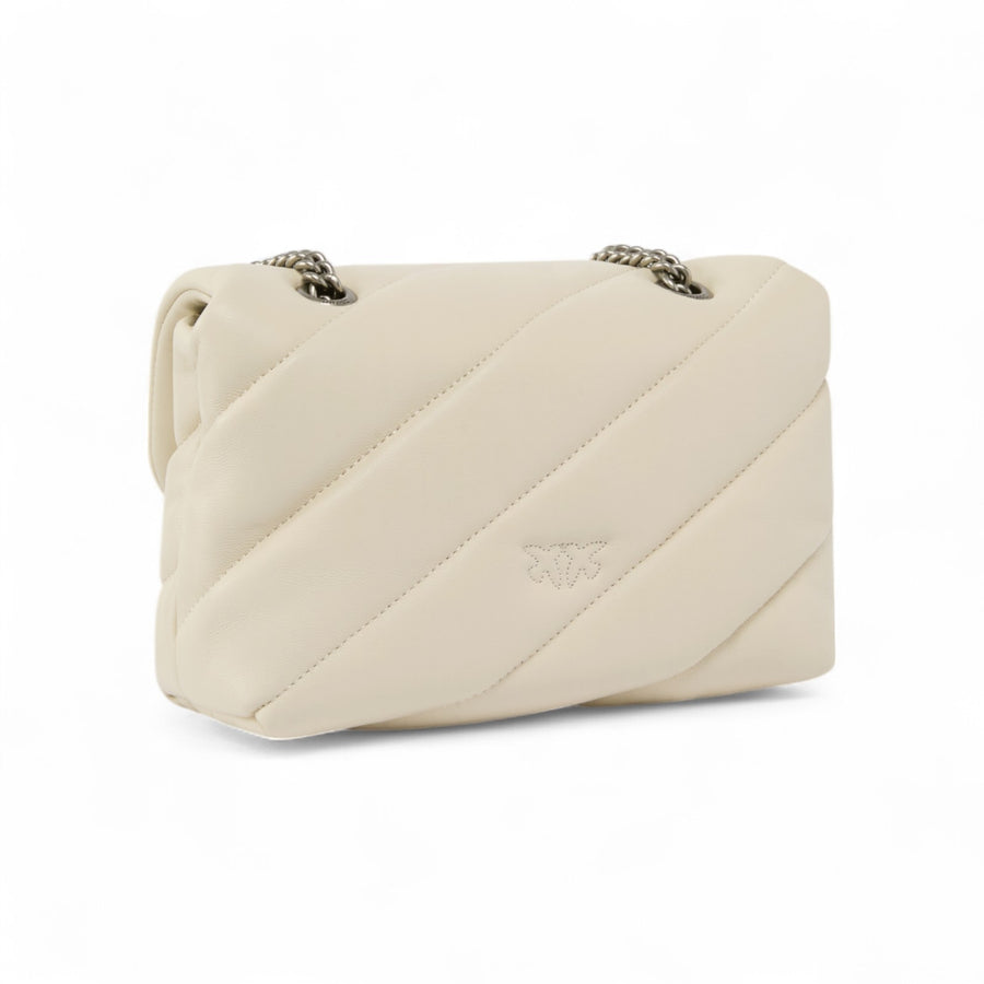 Mini borsa a tracolla Love Bag Puff nappa trapuntata