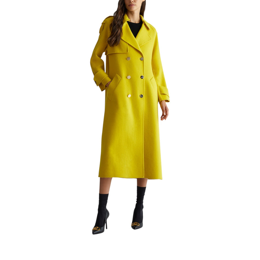 Trench donna in misto lana