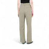 Pantaloni donna straight in gabardina