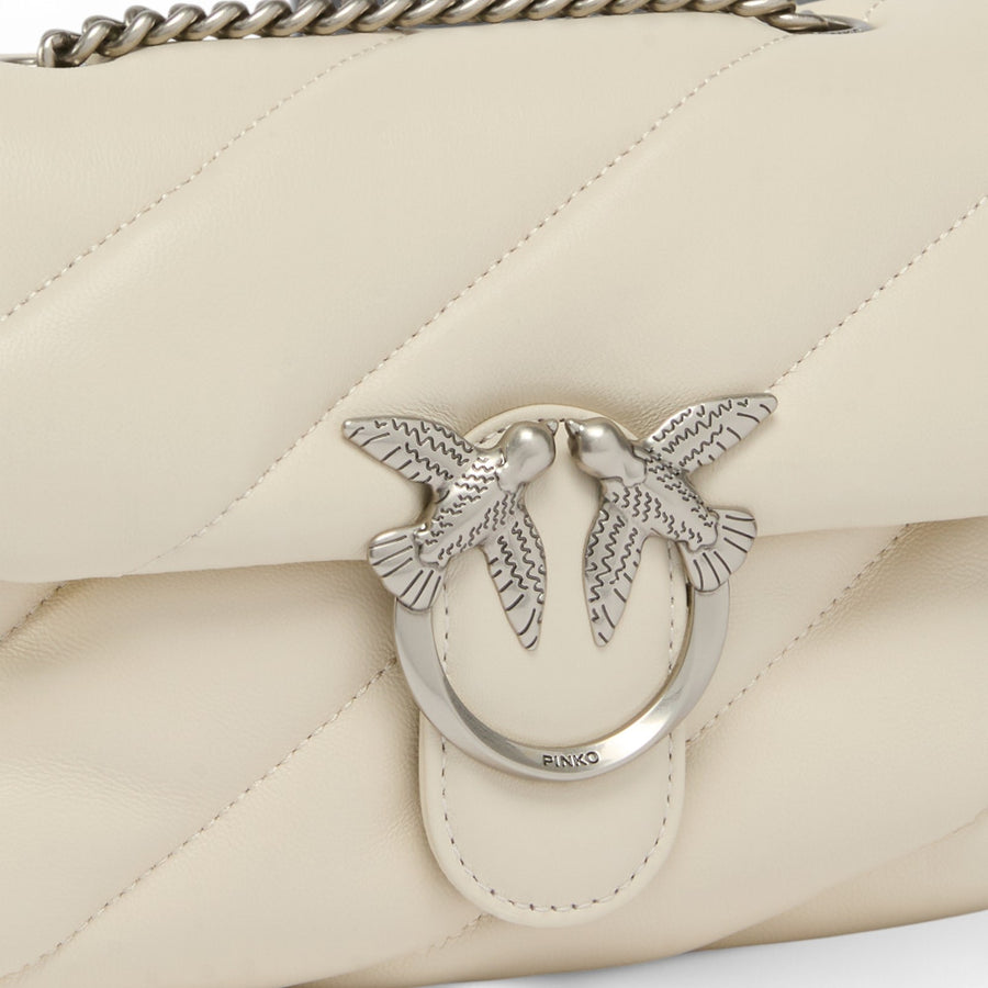Mini borsa a tracolla Love Bag Puff nappa trapuntata