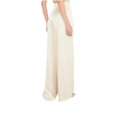 Pantaloni donna a palazzo in raso