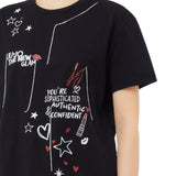 T-shirt donna con applicazioni