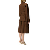 Giacca donna  in cotone con cintura