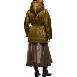 Piumino Donna in raso tecnico camouflage