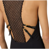 Abito donna Red Carpet in crêpe leggero con elastici