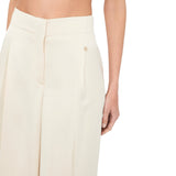 Pantaloni donna a palazzo in raso