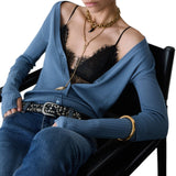 Cardigan donna in pura lana