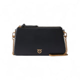 Borsa a spalla piccola in pelle con logo Love Birds