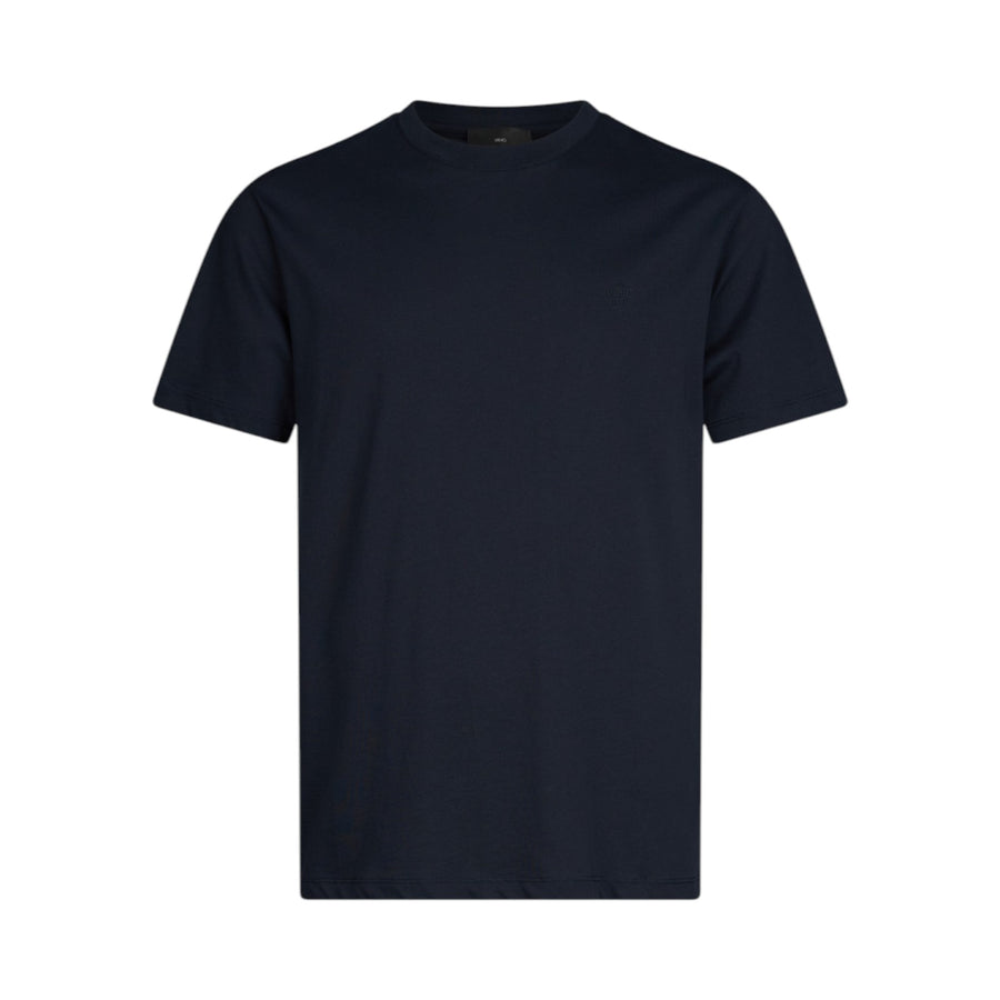 T-shirt blu con logo