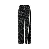 Pantaloni donna wide leg in viscosa jacquard stampata