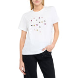 T-shirt donna con applicazioni