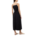 Abito donna lungo con spalline in popeline
