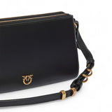 Borsa a spalla piccola in pelle con logo Love Birds