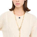 Cardigan donna in lana con bottoni gioiello