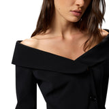 Giacca donna aderente con spalle scoperte