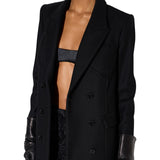 Cappotto donna in doppio crêpe