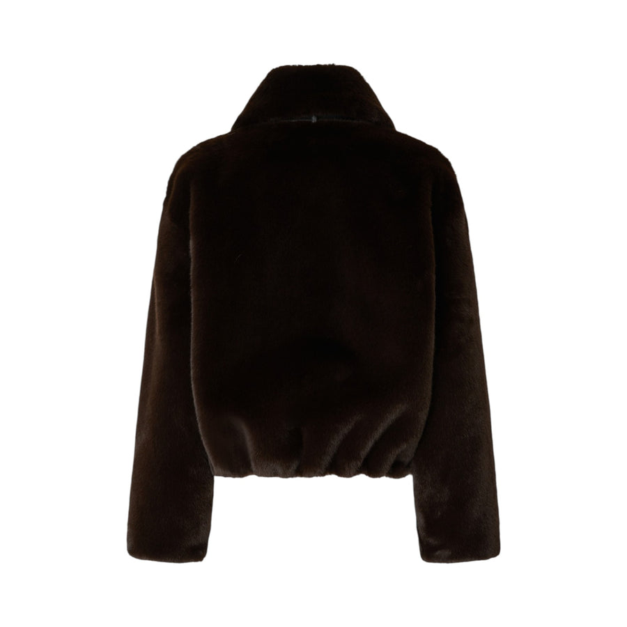 Giacca donna blouson effetto pelliccia