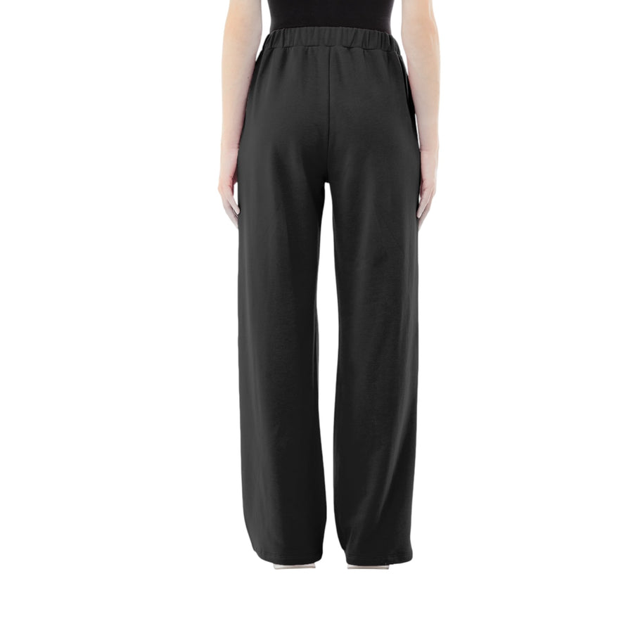 Pantaloni donna in felpa con bottoni