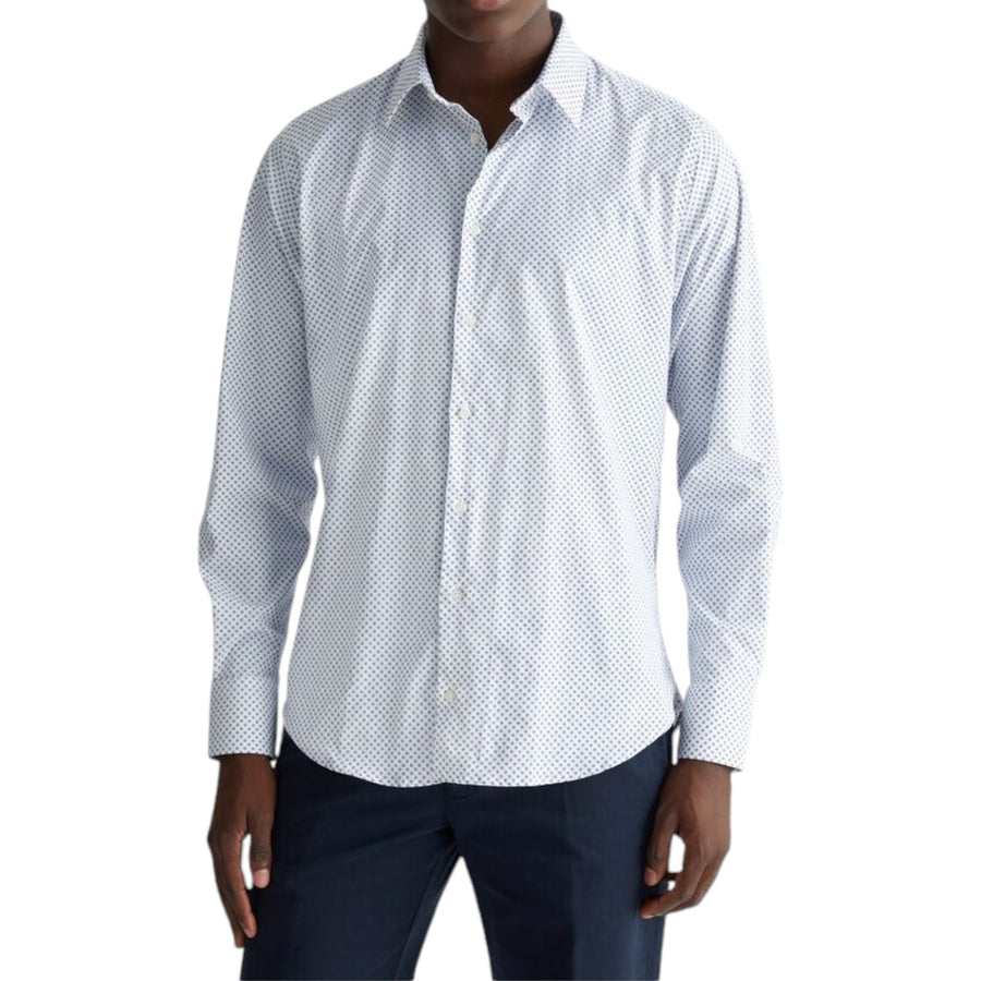 Camicia con micro stampa uomo