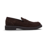 Mocassini da uomo in suede