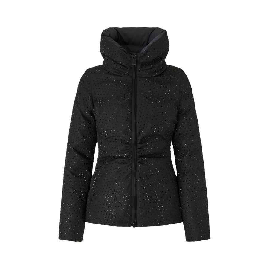 Piumino donna corto full strass