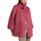 Cappotto donna corto in tessuto double