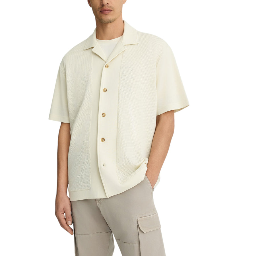 Camicia in jersey traforato