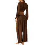 Gonna donna  lunga due spacchi lurex gloss