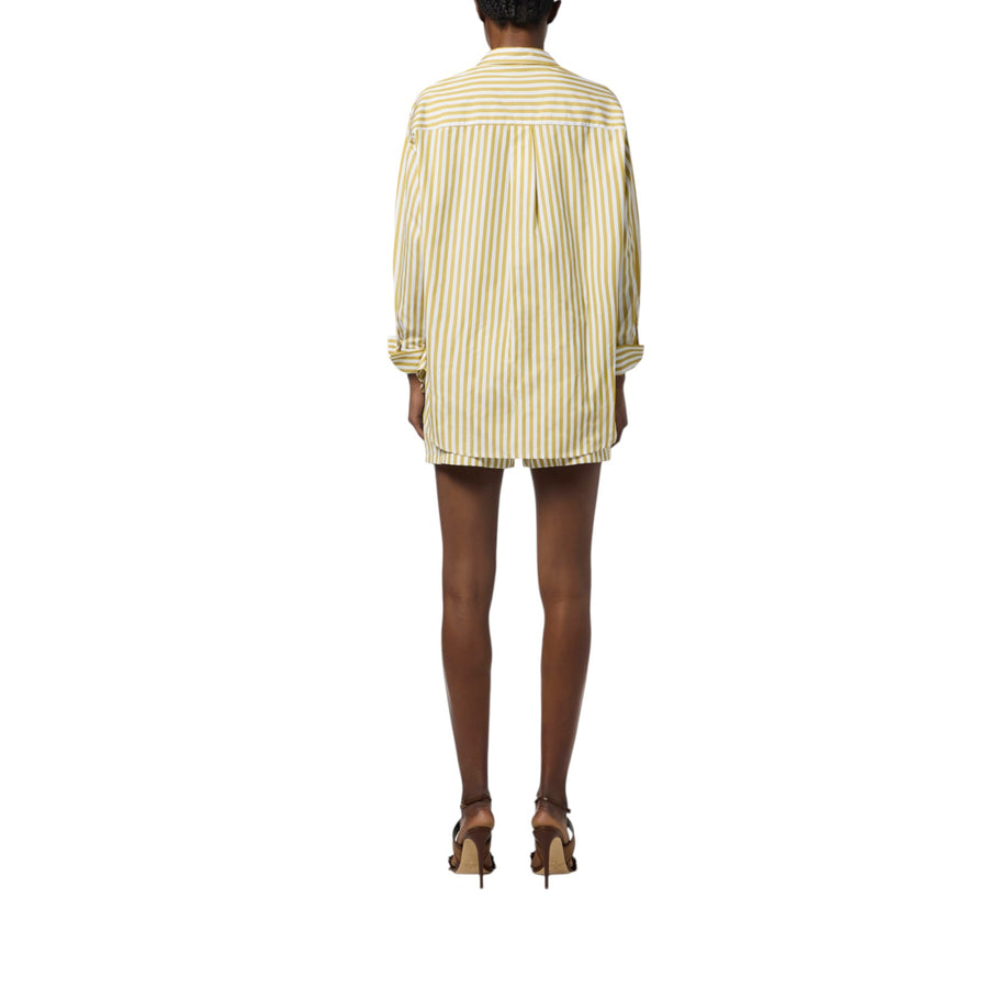 Camicia donna in popeline di cotone con ricami