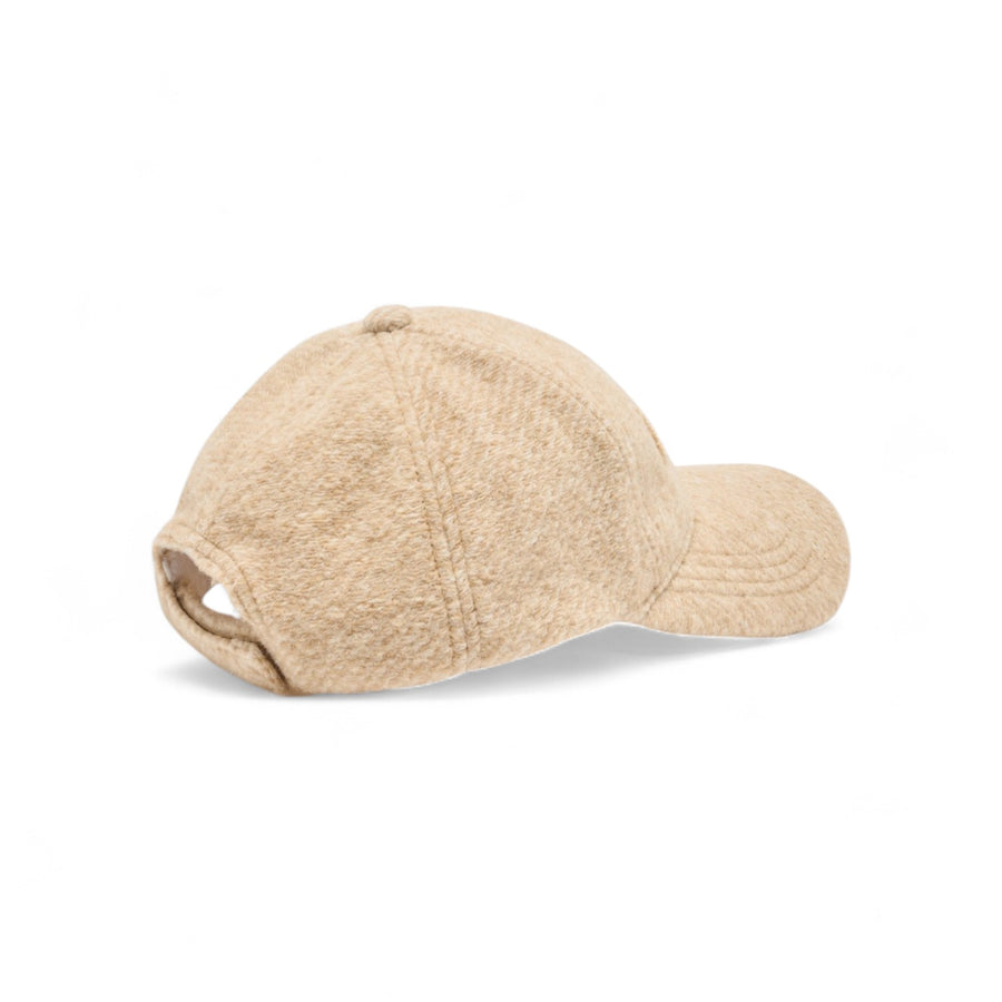 Cappello donna baseball in lana con logo