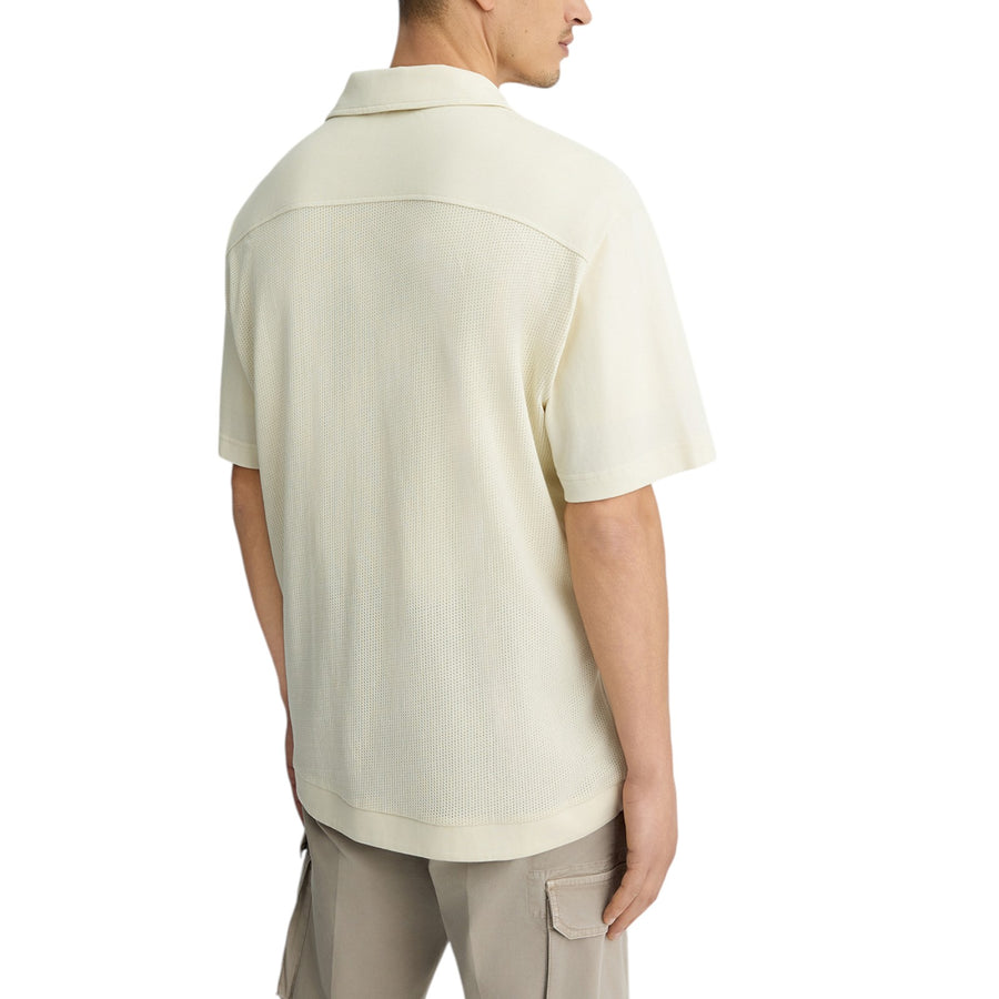 Camicia in jersey traforato