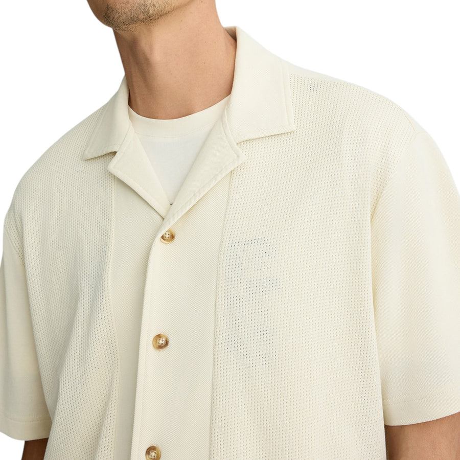 Camicia in jersey traforato