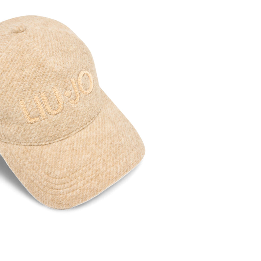 Cappello donna baseball in lana con logo