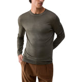 Maglia uomo stonewash in lana merino
