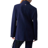 Blazer donna doppiopetto in denim