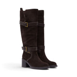 Stivali donna alti in suede