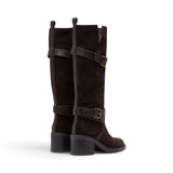 Stivali donna alti in suede