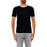 T-shirt uomo bicolor a maniche corte
