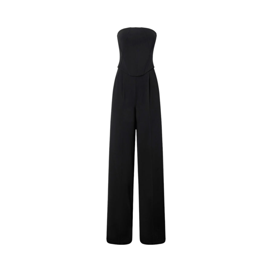 Tuta donna donna elegante bustier con pantalone largo