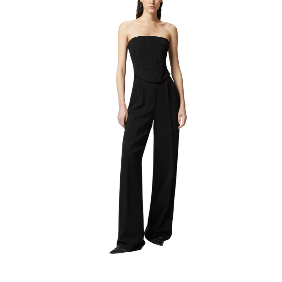 Tuta donna donna elegante bustier con pantalone largo