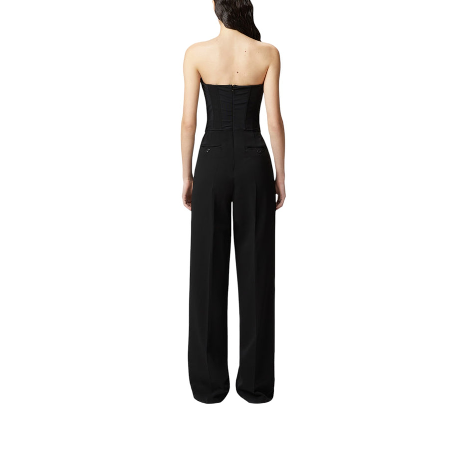 Tuta donna donna elegante bustier con pantalone largo