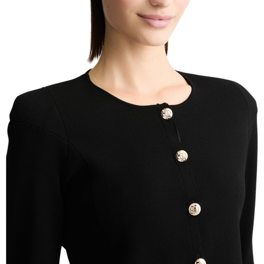 Giacca donna nera in maglia