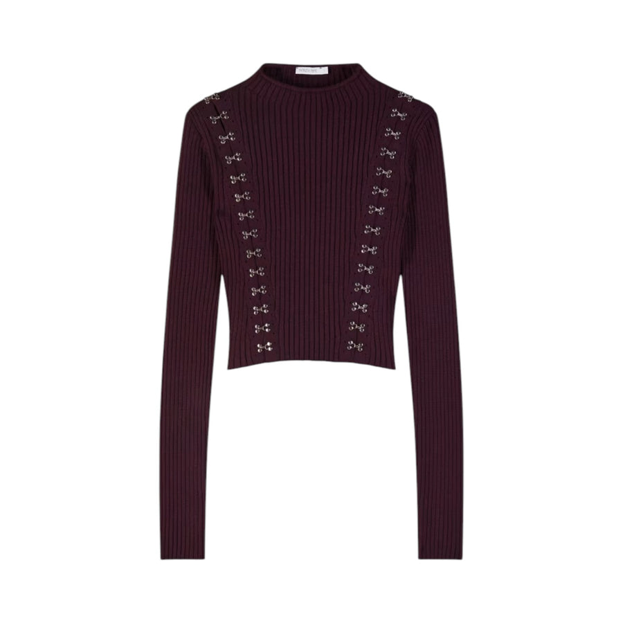 Maglia donna glam rock aderente