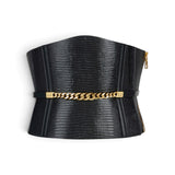Cintura donna bustier in pelle