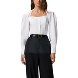 Camicia donna bustier in popeline