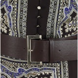 Abito donna midi con stampa e cintura