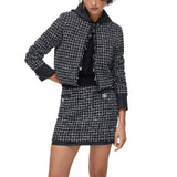 Giacca donna boxy in bouclé