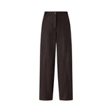 Pantaloni donna straight effetto pelle nabuk