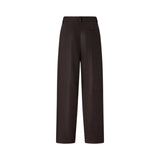 Pantaloni donna straight effetto pelle nabuk