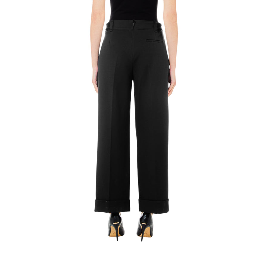 Pantaloni donna cropped con cintura